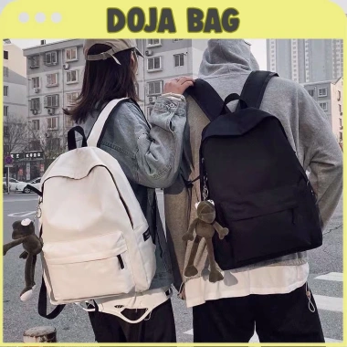 Balo Ullzzang Hàn Quốc giá rẻ - Basic trơn nam nữ, vải bố chống thấm, đi học 9.000₫