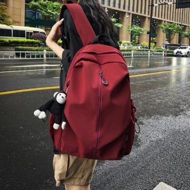 Balo Ulzzang Nam Nữ 15.6 inch Chống Nước, Ngăn Bí Mật, Đi Học Đi Chơi Du Lịch - Giá ưu đãi 155k
