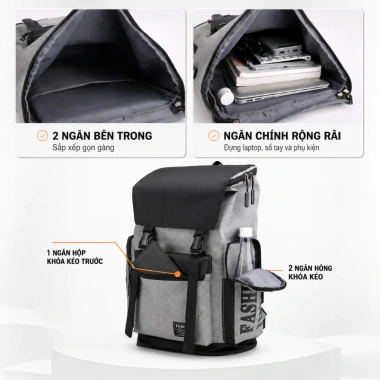 Balo Unisex Size Lớn Chống Nước Ngăn Laptop Đa Năng Đựng Sách Vở Quần Áo 99k 5 Balo Unisex Size Lớn Chống Nước Ngăn Laptop Đa Năng Đựng Sách Vở Quần Áo 99k 5