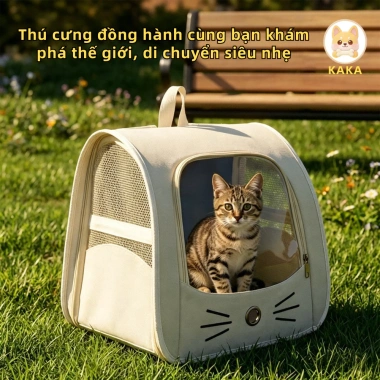 Balo Vận Chuyển Chó Mèo Size Lớn - Đựng Thú Cưng An Toàn, Giá Chỉ 98.900đ 4