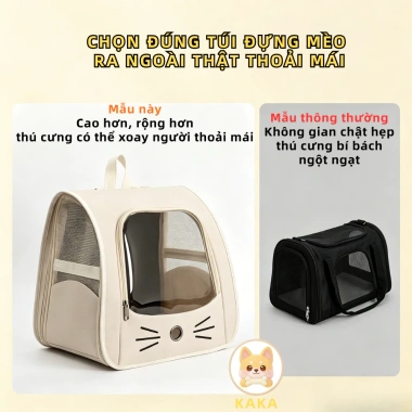 Balo Vận Chuyển Chó Mèo Size Lớn - Đựng Thú Cưng An Toàn, Giá Chỉ 98.900đ 6