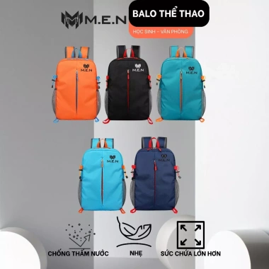 Balo xếp gọn Vanea 44cm túi 3 chiều, chống thấm nước, đa màu, M.E.N chỉ 94.000₫