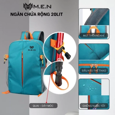 Balo xếp gọn Vanea 44cm túi 3 chiều, chống thấm nước, đa màu, M.E.N chỉ 94.000₫ 4 Balo xếp gọn Vanea 44cm túi 3 chiều, chống thấm nước, đa màu, M.E.N chỉ 94.000₫ 4