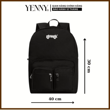 Balo YENNY BAG V9 Canvas Chống Nước Nhiều Ngăn Tiện Lợi Cho Đi Học 2