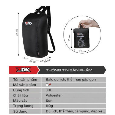 Balo ZDK B4 Chống Nước Gấp Gọn Siêu Nhẹ - Leo Núi, Dã Ngoại, Thể Thao 112k 4 Balo ZDK B4 Chống Nước Gấp Gọn Siêu Nhẹ - Leo Núi, Dã Ngoại, Thể Thao 112k 4