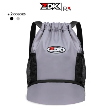 Balo ZDK B5 đa năng, dây rút, kháng nước, ngăn giày riêng, thể thao – Đen, giá 120k