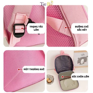 Balo ZMBABY TTH-33 cho bé mầm non, mẫu giáo - Hoạt hình 3D, Giá ưu đãi 77.999₫