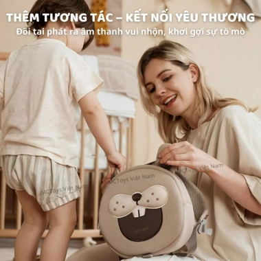 Balo Zoyzoii cao cấp cho bé mầm non 1‑3 tuổi, đi học, đựng đồ mẫu giáo, chính hãng 7