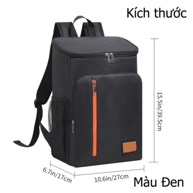 Balo/Túi Đa Năng Giữ Nhiệt Cao Cấp 39.5x27x17cm - Giá Ưu Đãi 195k