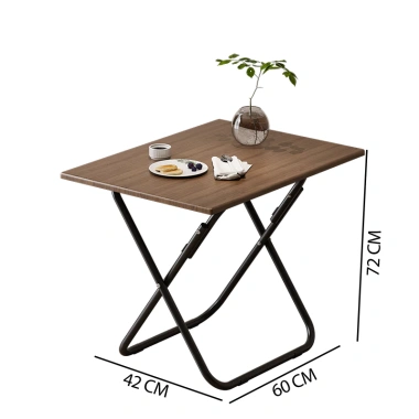 Bàn ăn gấp gọn khung sắt sơn tĩnh điện, mặt gỗ MDF phủ melamin HC HM99 - Giá chỉ 505.000₫ 6