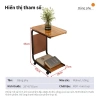 Bàn Ăn Mini Chữ U Sofa - Bàn Đầu Giường, Trà, Máy Tính, Bánh Xe Di Chuyển, 127.710₫ 4
