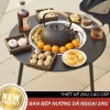 Bàn Bếp Nướng Dã Ngoại 2in1, Bàn Than Hoa Gập, Dễ Mang Sân Vườn, Túi Xách, Giá 149.000₫