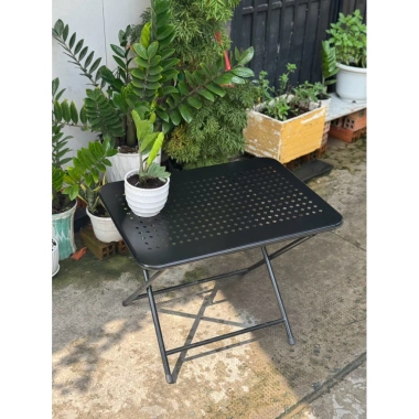 Bàn Cà Phê CNC Cạnh Tròn Gấp Gọn 50x70 - Bàn sắt sơn tỉnh điện, tiện lợi camping, giảm 247k 3