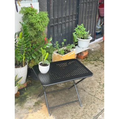 Bàn Cà Phê CNC Cạnh Tròn Gấp Gọn 50x70 - Bàn sắt sơn tỉnh điện, tiện lợi camping, giảm 247k 4