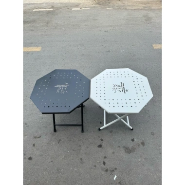 Bàn Cafe Bát Giác Gấp Gọn 4 Màu - Bàn Xếp Tiện Lợi, Phù Hợp Quán Trà Sữa, Giá 90k 2