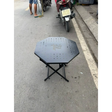 Bàn Cafe Bát Giác Gấp Gọn 4 Màu - Bàn Xếp Tiện Lợi, Phù Hợp Quán Trà Sữa, Giá 90k 3