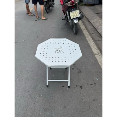 Bàn Cafe Bát Giác Gấp Gọn 4 Màu - Bàn Xếp Tiện Lợi, Phù Hợp Quán Trà Sữa, Giá 90k 4