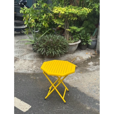 Bàn Cafe Bát Giác Gấp Gọn 4 Màu - Bàn Xếp Tiện Lợi, Phù Hợp Quán Trà Sữa, Giá 90k 5
