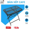 Bàn cafe xếp gọn CNC cạnh tròn - gấp gọn, khung thép sơn tĩnh điện - Giá ưu đãi 146.550₫ | Gia Bảo SG