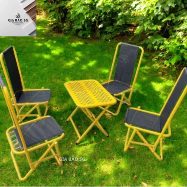 Bàn cafe xếp gọn CNC cạnh tròn - gấp gọn, khung thép sơn tĩnh điện - Giá ưu đãi 146.550₫ | Gia Bảo SG 4