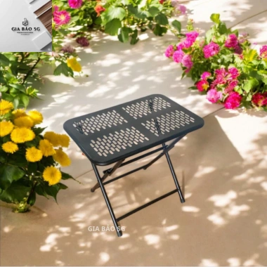 Bàn cafe xếp gọn CNC cạnh tròn - gấp gọn, khung thép sơn tĩnh điện - Giá ưu đãi 146.550₫ | Gia Bảo SG 6
