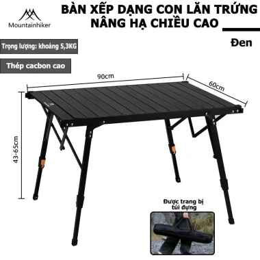 Bàn Camping Gấp Gọn Mountainhiker Đa Năng - Tiện Lợi Du Lịch, Giá Ưu Đãi 990k 10