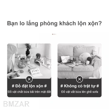 Bàn cạnh sofa G di động bánh xe, khung sắt, mặt gỗ chống nước, đa năng - 175k
