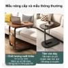 Bàn cạnh sofa G di động bánh xe, khung sắt, mặt gỗ chống nước, đa năng - 175k 7