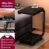 Bàn cạnh sofa G di động bánh xe, khung sắt, mặt gỗ chống nước, đa năng - 175k 10