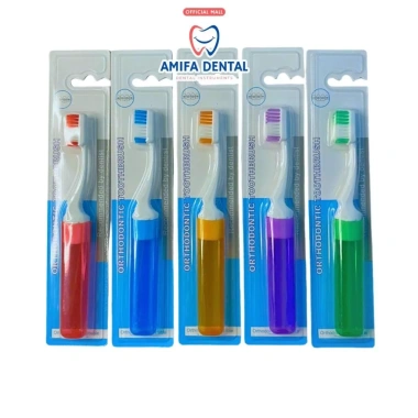Bàn Chải Chỉnh Nha Gấp Gọn Lông Chữ V - Tiện Lợi, Vệ Sinh, Chuẩn Nha Khoa, Giá 29.000đ