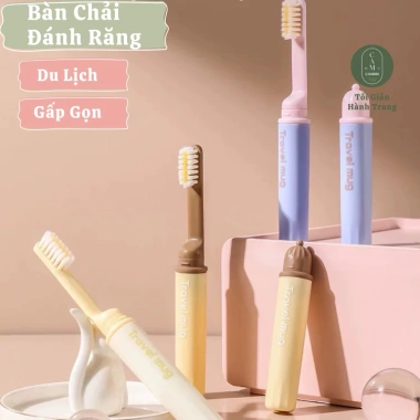 Bàn Chải Đánh Răng Du Lịch Gấp Gọn Mini - Siêu Nhẹ, Tiết Kiệm Không Gian, Giá Chỉ 26.000đ