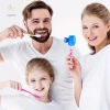 Bàn Chải Đánh Răng Du Lịch HNKMP 1 Cái Vỏ Nhựa Bảo Vệ, Kẹp Đệm Miếng Dán, Dành Cho Gia Đình 4