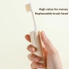 Bàn Chải Đánh Răng Gấp Gọn 2in1 Patrackiy Lông Mềm Tích Kem Tiện Dụng Du Lịch 2