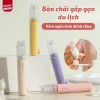 Bàn Chải Đánh Răng Gấp Gọn Ngăn Kem, Lông Mềm Nhỏ Gọn, Tiện Dụng Du Lịch