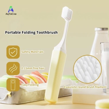 Bàn Chải Đánh Răng Gấp Nhỏ Gọn Di Động 5 Chiếc - Du Lịch, Cắm Trại, Đi Bộ, Hiệu Quả, Giá 74.800 VND 3
