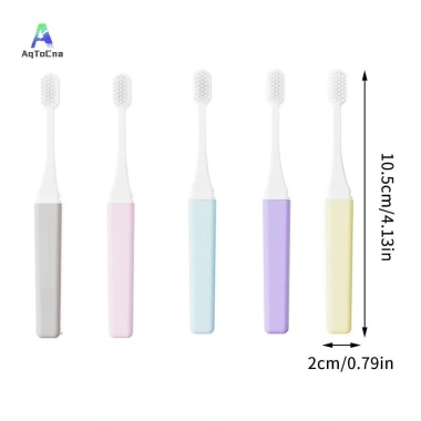 Bàn Chải Đánh Răng Gấp Nhỏ Gọn Di Động 5 Chiếc - Du Lịch, Cắm Trại, Đi Bộ, Hiệu Quả, Giá 74.800 VND 5
