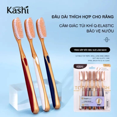 Bàn chải đánh răng lông mềm, đầu dài cong - chất lượng cao cấp, làm sạch nhanh cho người lớn, chỉ 68.000₫