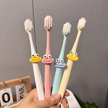 Bàn chải đánh răng lông mềm hoạt hình dễ thương - Set cặp đôi sinh viên & người lớn