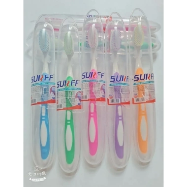 Bàn chải đánh răng SURFF hộp nhựa lông mềm mại cho người lớn - Du lịch tiện lợi giá 12.500 VND 4 Bàn chải đánh răng SURFF hộp nhựa lông mềm mại cho người lớn - Du lịch tiện lợi giá 12.500 VND 4