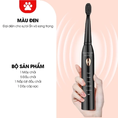 Bàn chải điện Hachico Sonic X8 Pro trắng – làm sạch sâu, trắng sáng, giảm đau nướu, chỉ 117.000₫ 10