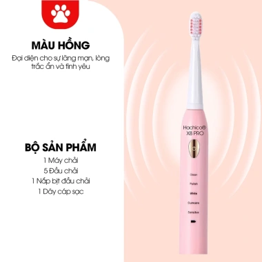 Bàn chải điện Hachico Sonic X8 Pro xanh - Răng sạch sâu, trắng sáng, 117.000₫