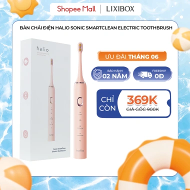 Bàn Chải Điện Halio Sonic SmartClean - Làm Sạch Sâu, Giảm Giá 809.000đ