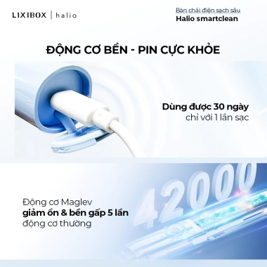 Bàn Chải Điện Halio Sonic SmartClean - Làm Sạch Sâu, Giảm Giá 809.000đ