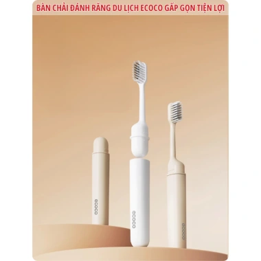 Bàn chải ECOCO lông mềm thu gọn, du lịch trẻ & người lớn, thế hệ mới 25.103