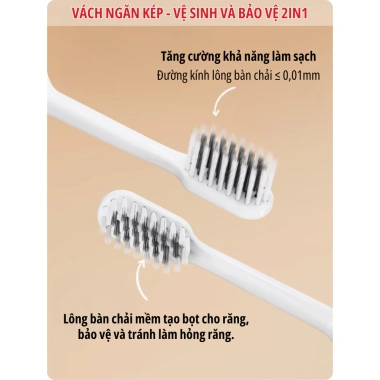 Bàn chải ECOCO lông mềm thu gọn, du lịch trẻ & người lớn, thế hệ mới 25.103