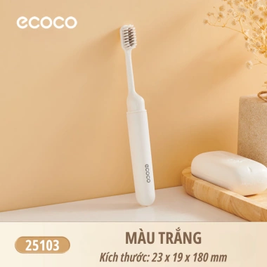Bàn chải ECOCO lông mềm thu gọn, du lịch trẻ & người lớn, thế hệ mới 25.103