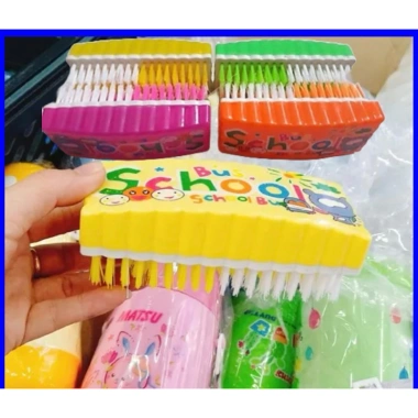 Bàn chải gia dụng Top Value 10 cái - Chống trượt, mẫu School, giá chỉ 92.894₫