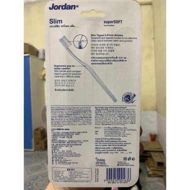 Bàn chải Jordan Slim Super Soft Pack 3 chiếc + Hộp đựng du lịch - Chỉ 45.000₫