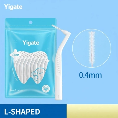 Bàn Chải Kẽ Răng Chữ L Yigate Túi 10 chiếc - Giá chỉ 39.000 VND, giảm 17% 10