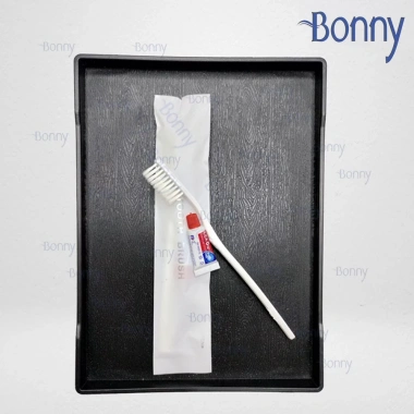 Bàn chải khách sạn dùng 1 lần, sứ trắng cước mềm, túi 42mm 100 chiếc - 155.000₫